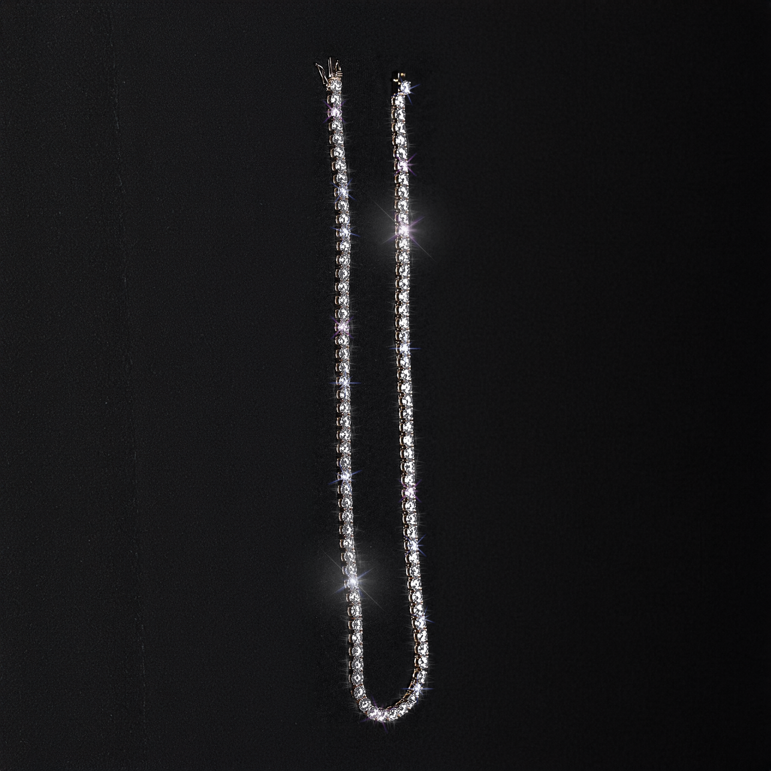 5MM 925S & VVS MOISSANITE TENNIS CHAIN 18K YELLOW GOLD