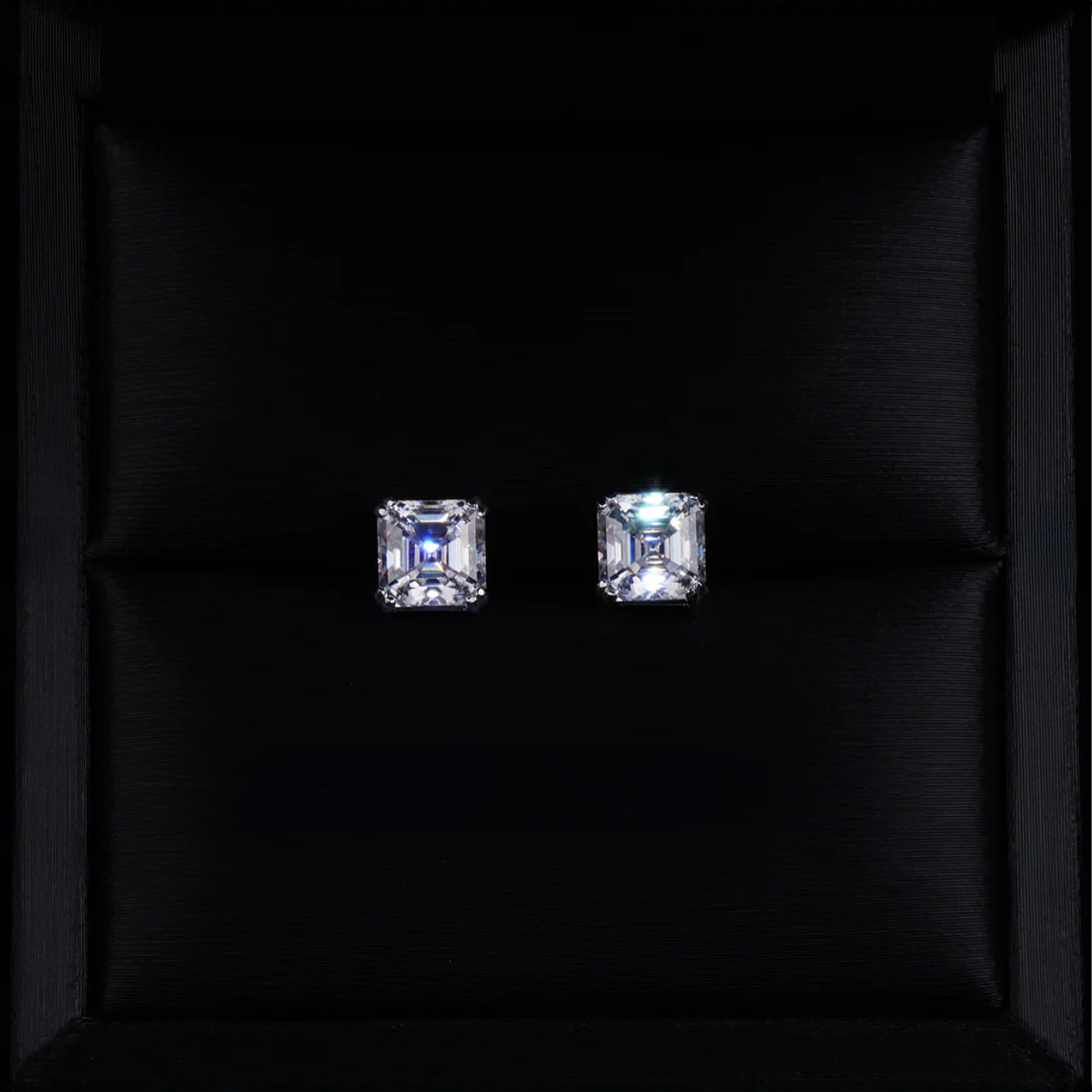 VVS Moissanite Asscher Cut Earrings