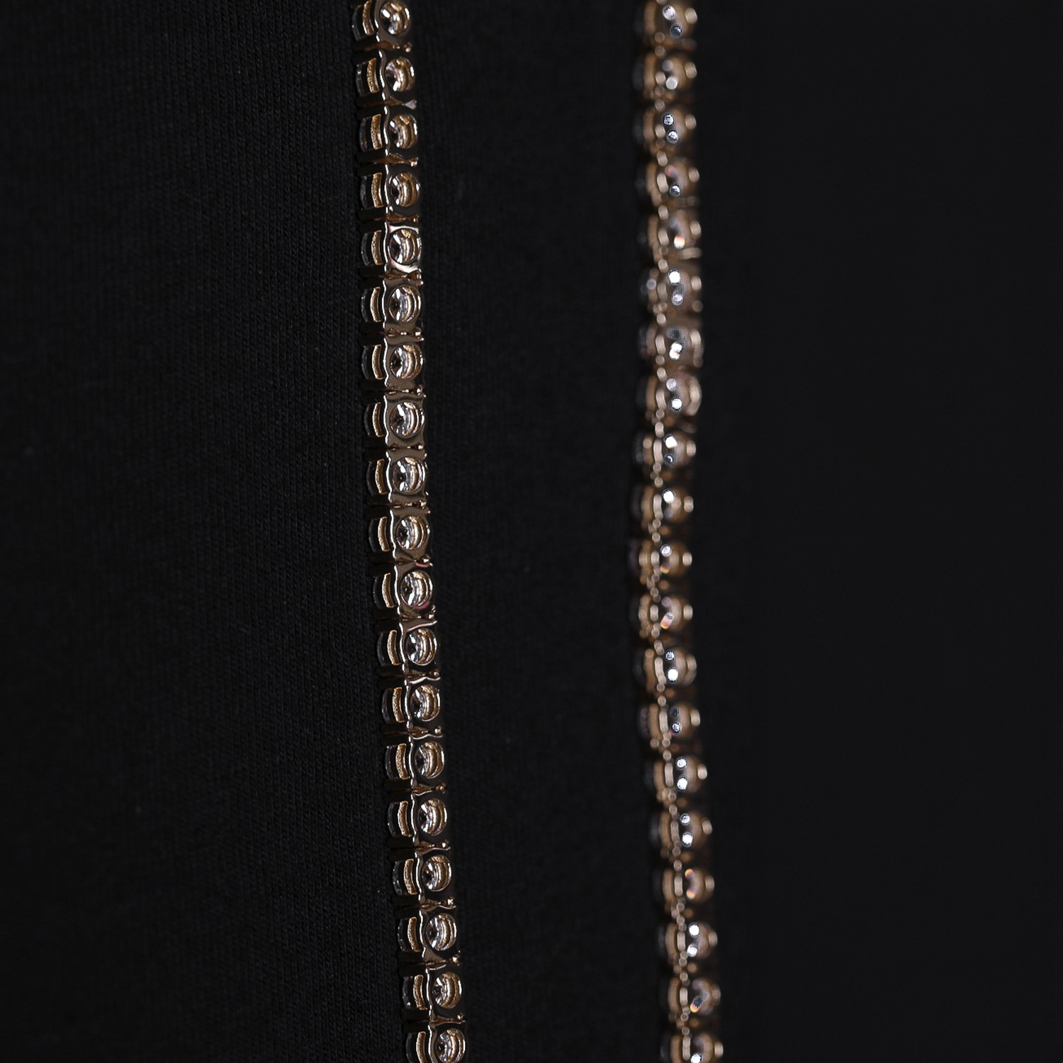 5MM 925S & VVS MOISSANITE TENNIS CHAIN 18K YELLOW GOLD